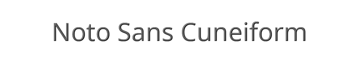 Noto Sans Cuneiform 
