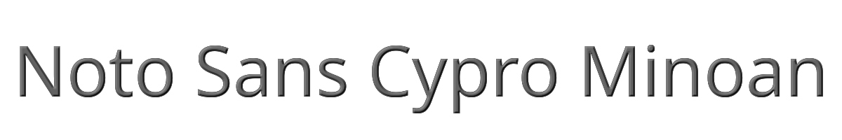 Noto Sans Cypro Minoan 