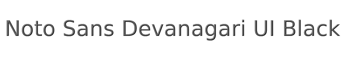 Noto Sans Devanagari UI Black 