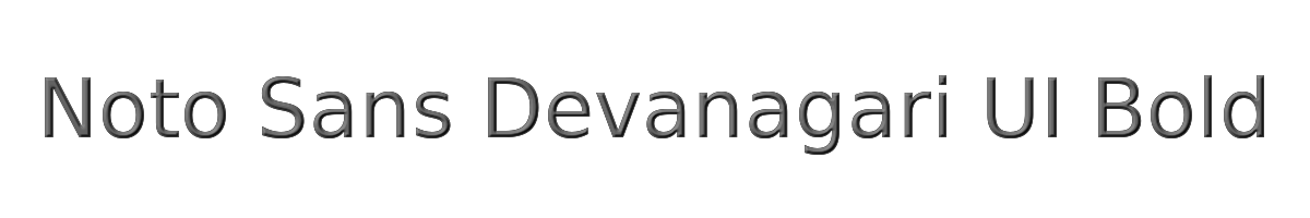 Noto Sans Devanagari UI Bold 