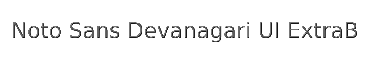 Noto Sans Devanagari UI ExtraBold 