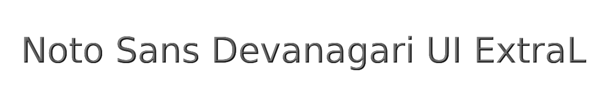 Noto Sans Devanagari UI ExtraLight 