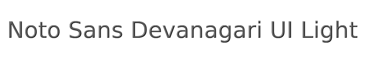 Noto Sans Devanagari UI Light 