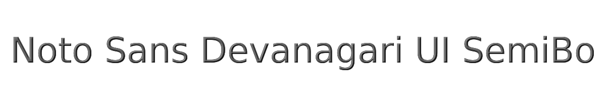 Noto Sans Devanagari UI SemiBold 