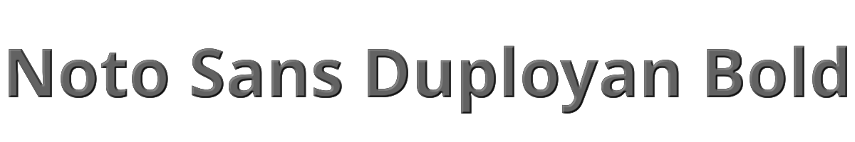 Noto Sans Duployan Bold 