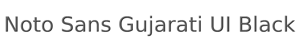 Noto Sans Gujarati UI Black 