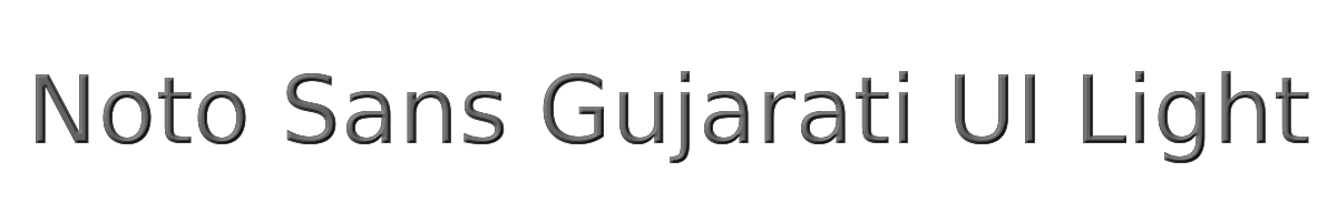 Noto Sans Gujarati UI Light 
