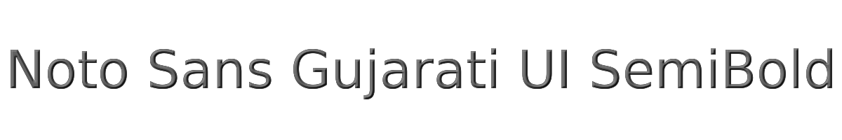 Noto Sans Gujarati UI SemiBold 