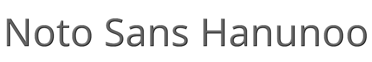 Noto Sans Hanunoo 