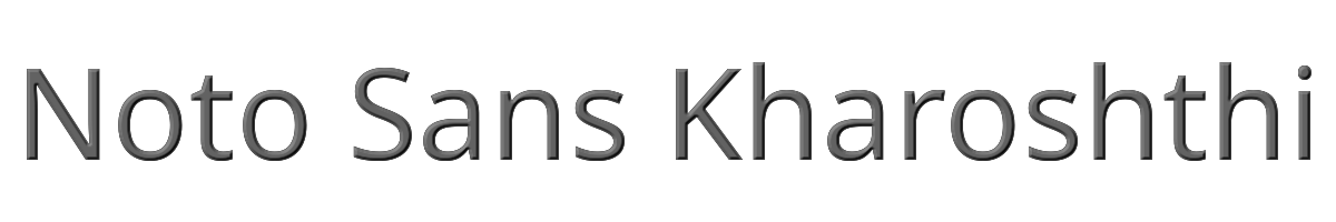 Noto Sans Kharoshthi 