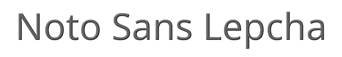 Noto Sans Lepcha 