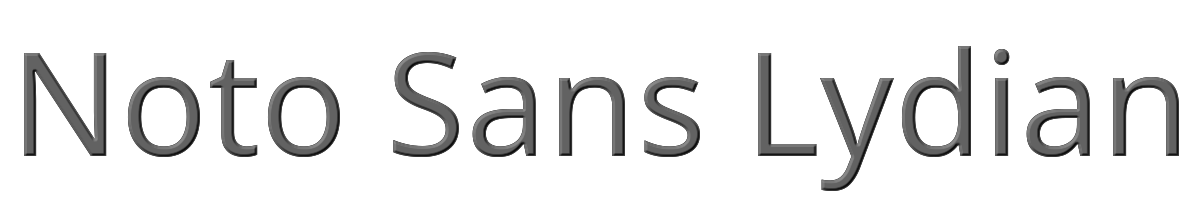 Noto Sans Lydian 
