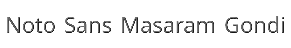 Noto Sans Masaram Gondi 