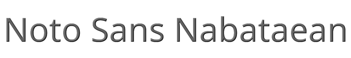 Noto Sans Nabataean 