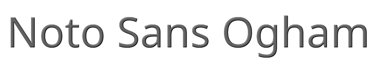 Noto Sans Ogham 