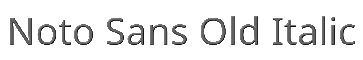 Noto Sans Old Italic 