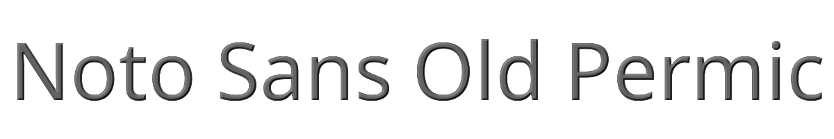 Noto Sans Old Permic 