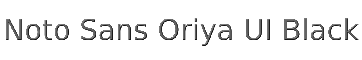Noto Sans Oriya UI Black 