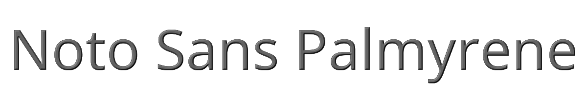 Noto Sans Palmyrene 