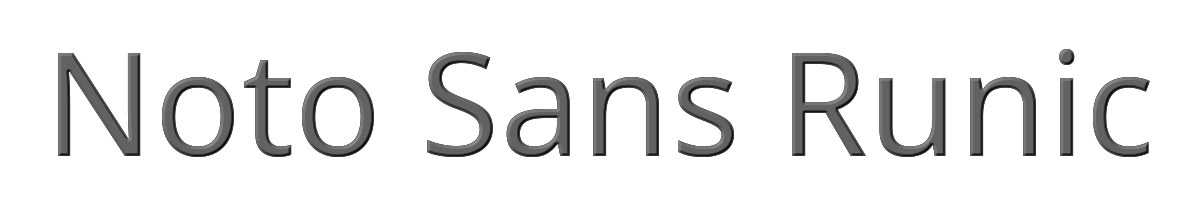 Noto Sans Runic 