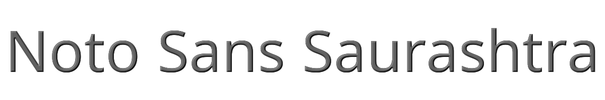 Noto Sans Saurashtra 