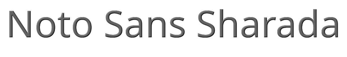 Noto Sans Sharada 