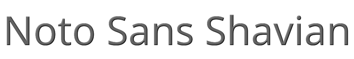 Noto Sans Shavian 