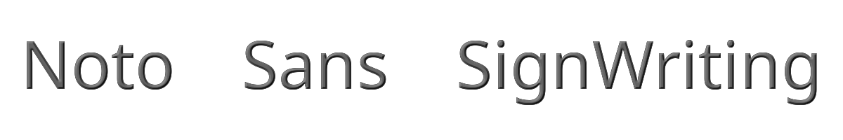 Noto Sans SignWriting 