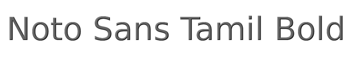 Noto Sans Tamil Bold 