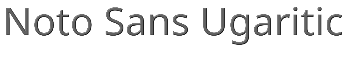 Noto Sans Ugaritic 