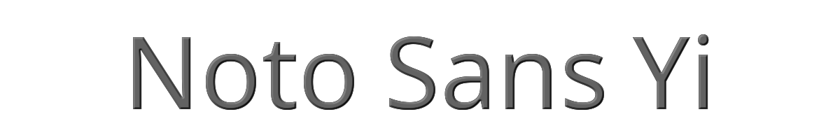 Noto Sans Yi 