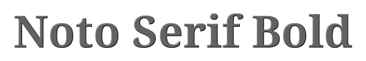 Noto Serif Bold 