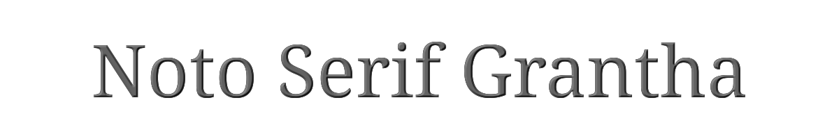 Noto Serif Grantha 