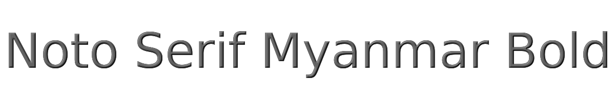 Noto Serif Myanmar Bold 