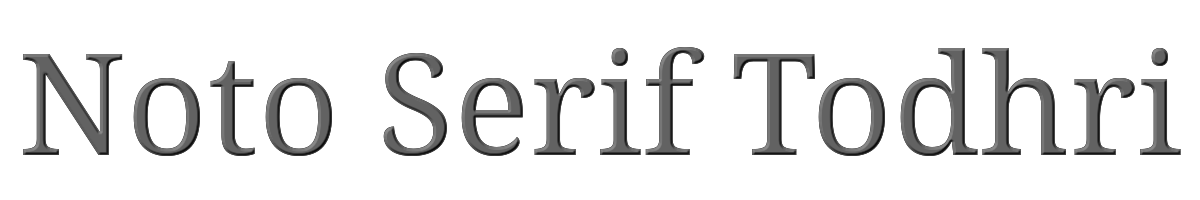 Noto Serif Todhri 