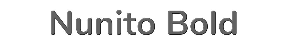 Nunito Bold 