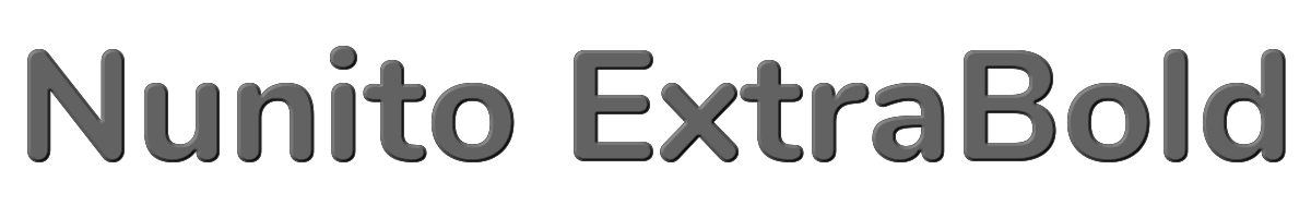 Nunito ExtraBold 