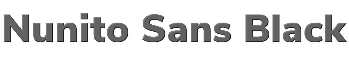 Nunito Sans Black 