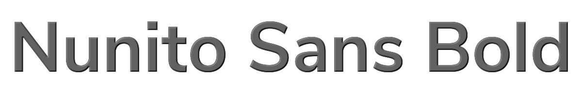 Nunito Sans Bold 