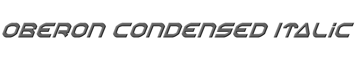 Oberon Condensed Italic 