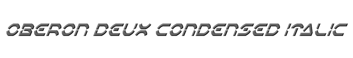 Oberon Deux Condensed Italic 