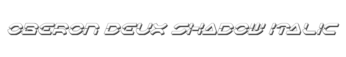 Oberon Deux Shadow Italic 