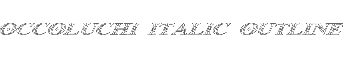 Occoluchi Italic Outline 