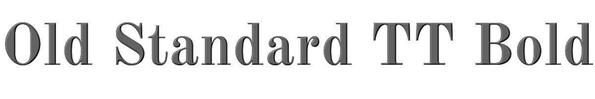 Old Standard TT Bold 