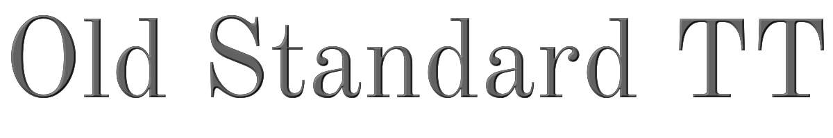 Old Standard TT 