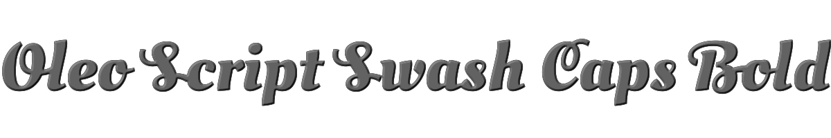 Oleo Script Swash Caps Bold 