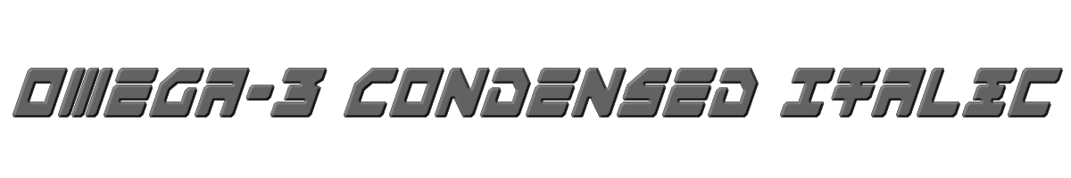 Omega-3 Condensed Italic 