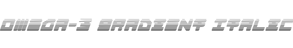 Omega-3 Gradient Italic 