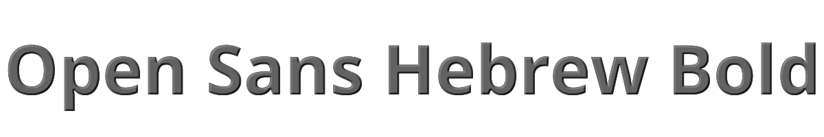 Open Sans Hebrew Bold 