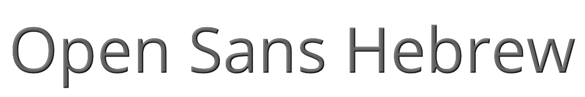 Open Sans Hebrew 